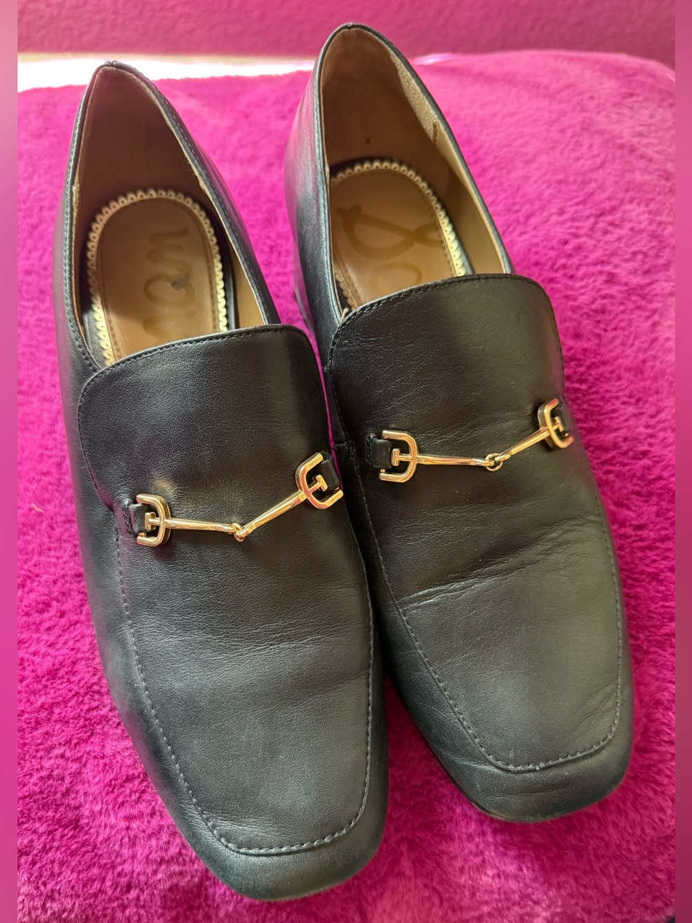 Sam Edelman Black Leather Lorraine Bit Loafers